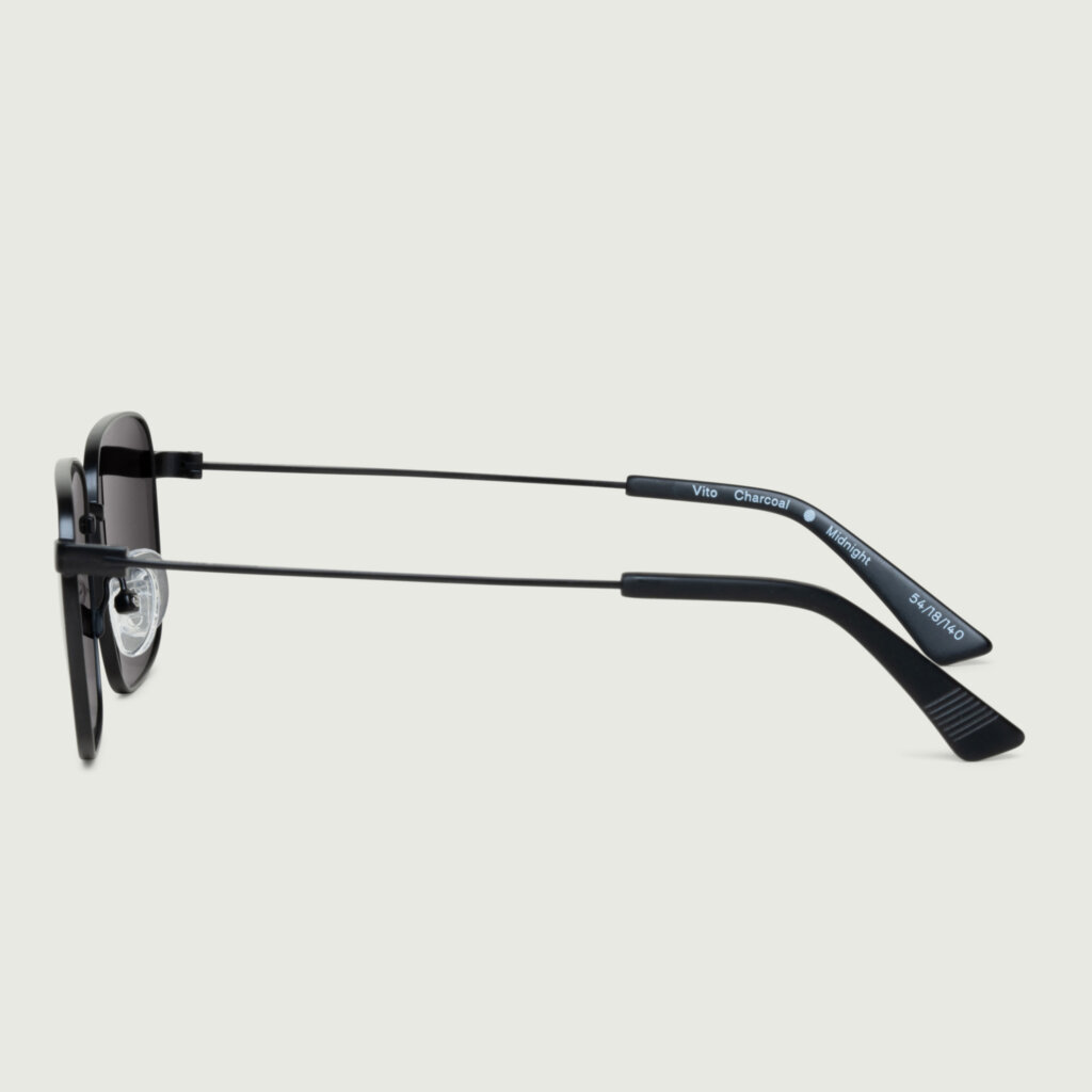 SUNNIES STUDIOS - Kính Mát Gọng vuông Vito Charcoal Midnight Polarized - 60333P-1-1