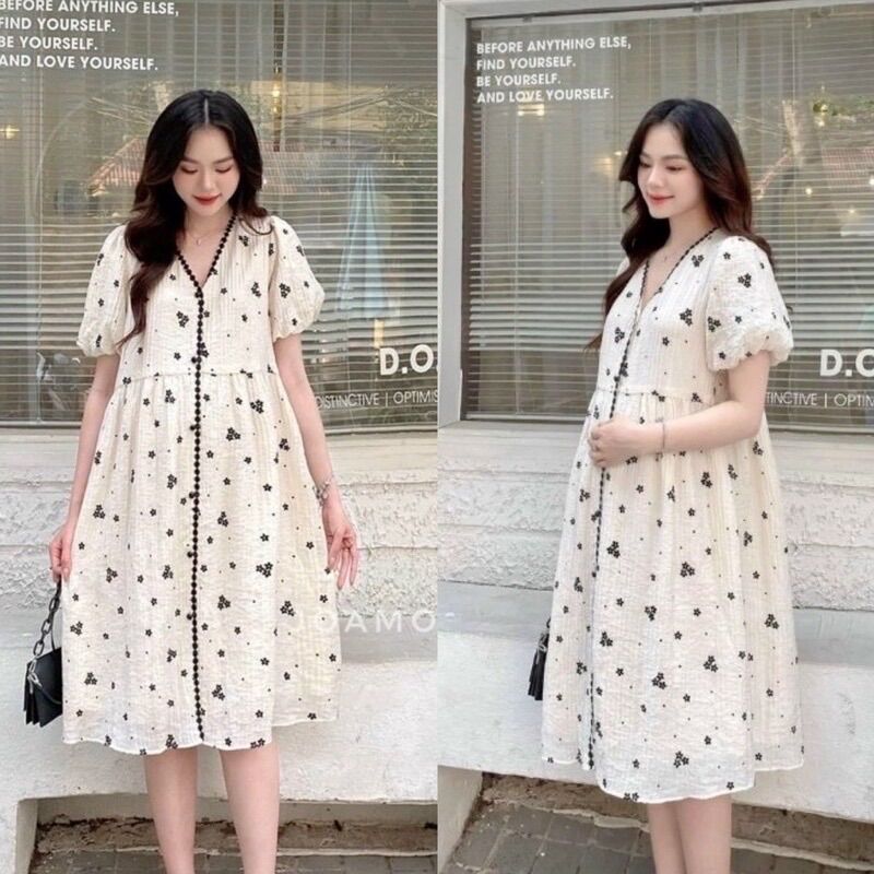 Đầm bầu dự tiệc 2 lớp siêu xinh