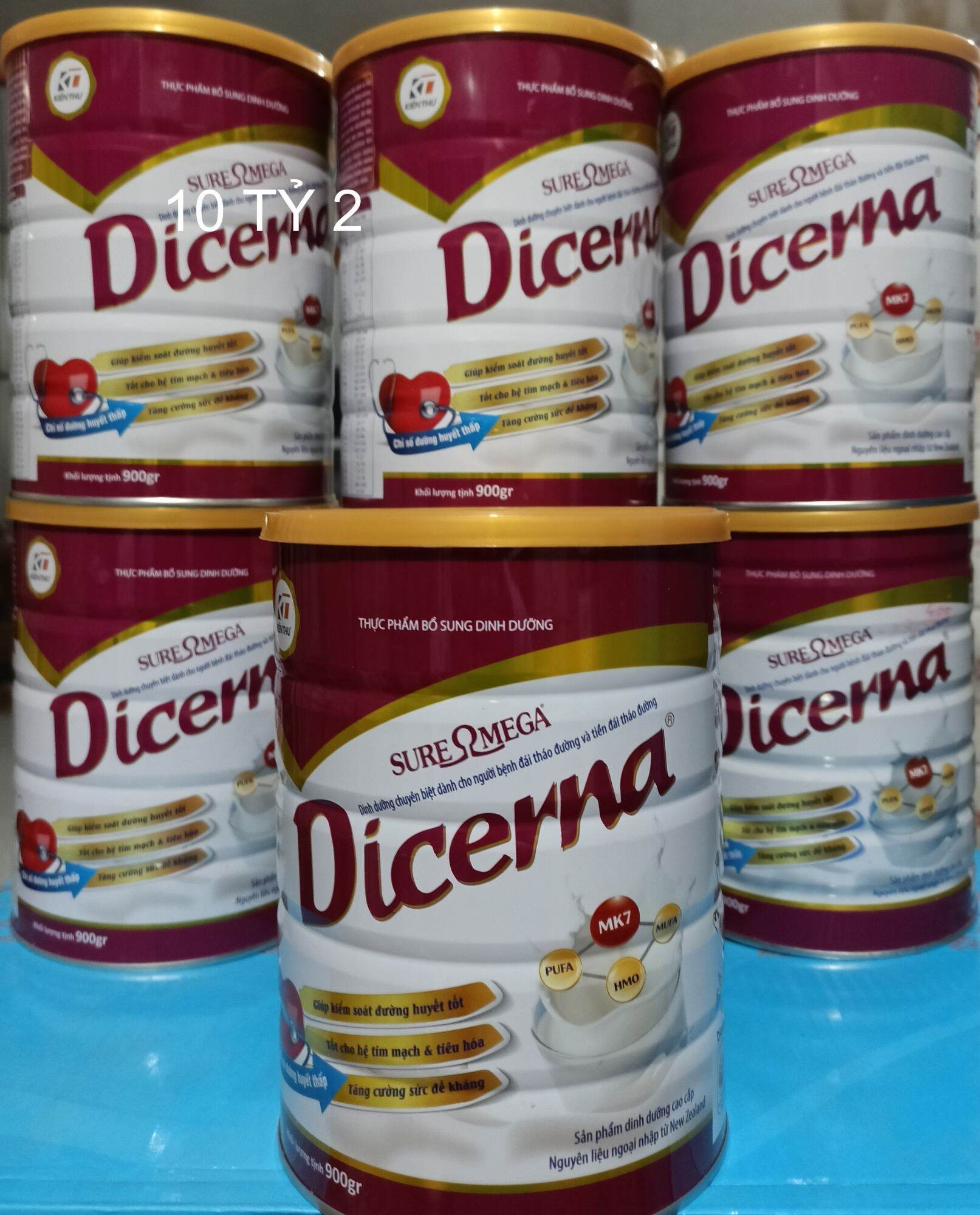Sữa dành cho người tiểu đường Dicerna OMEGA lon 900g