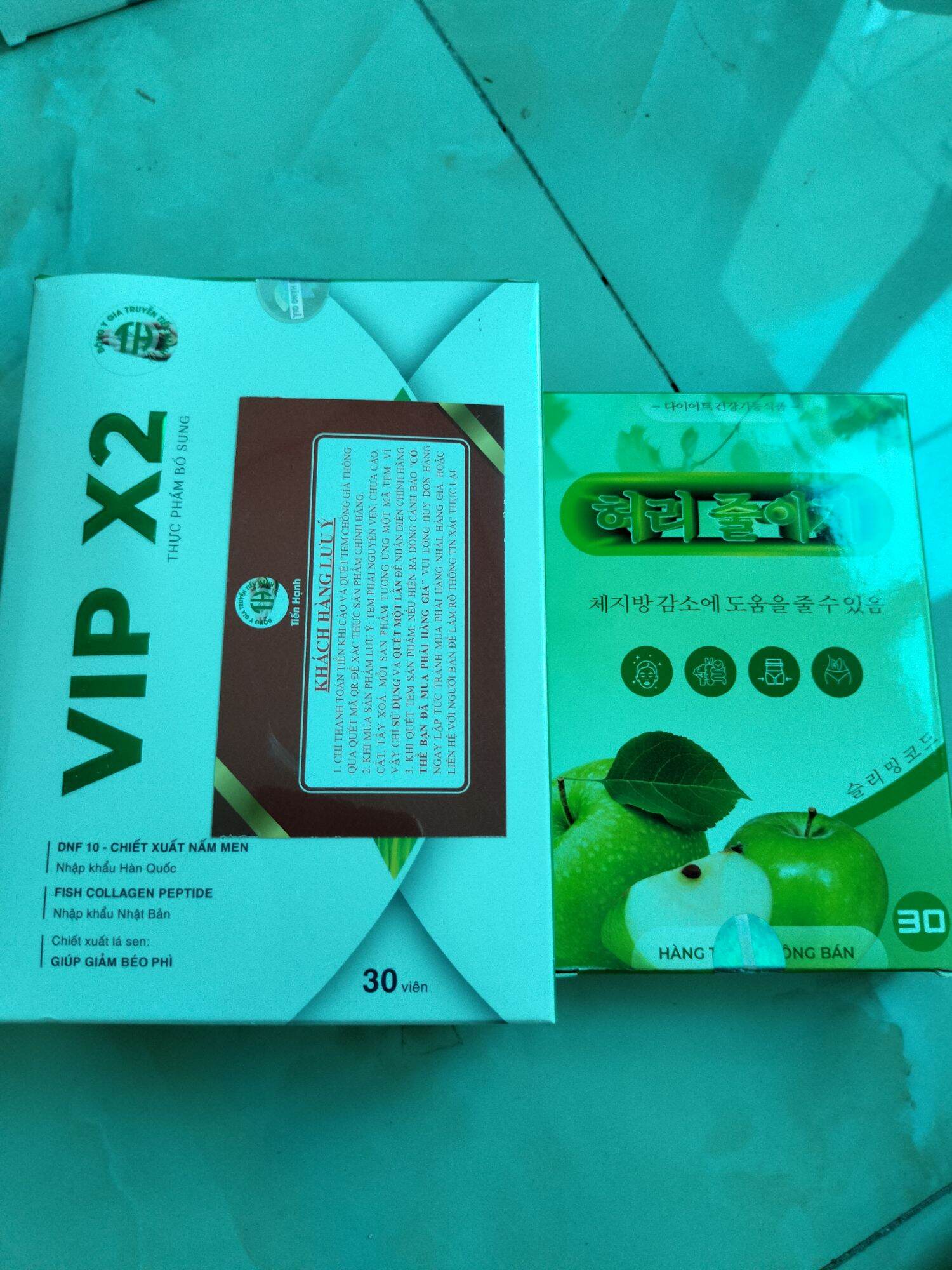 Giảm cân tiến hạnh vip plus hộp 30 viên tặng kèm 30v detox hủy mỡ