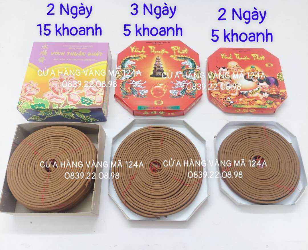 Nhang Khoanh 2 Ngày (48h) & 3 Ngày (72h) Thảo Dược Cao Cấp VĨNH THUẬN PHÁT - Hàng Chính Hãng