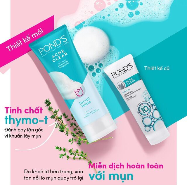 Sữa rửa mặt ngừa mụn POND’S ACE CLEAR 100g