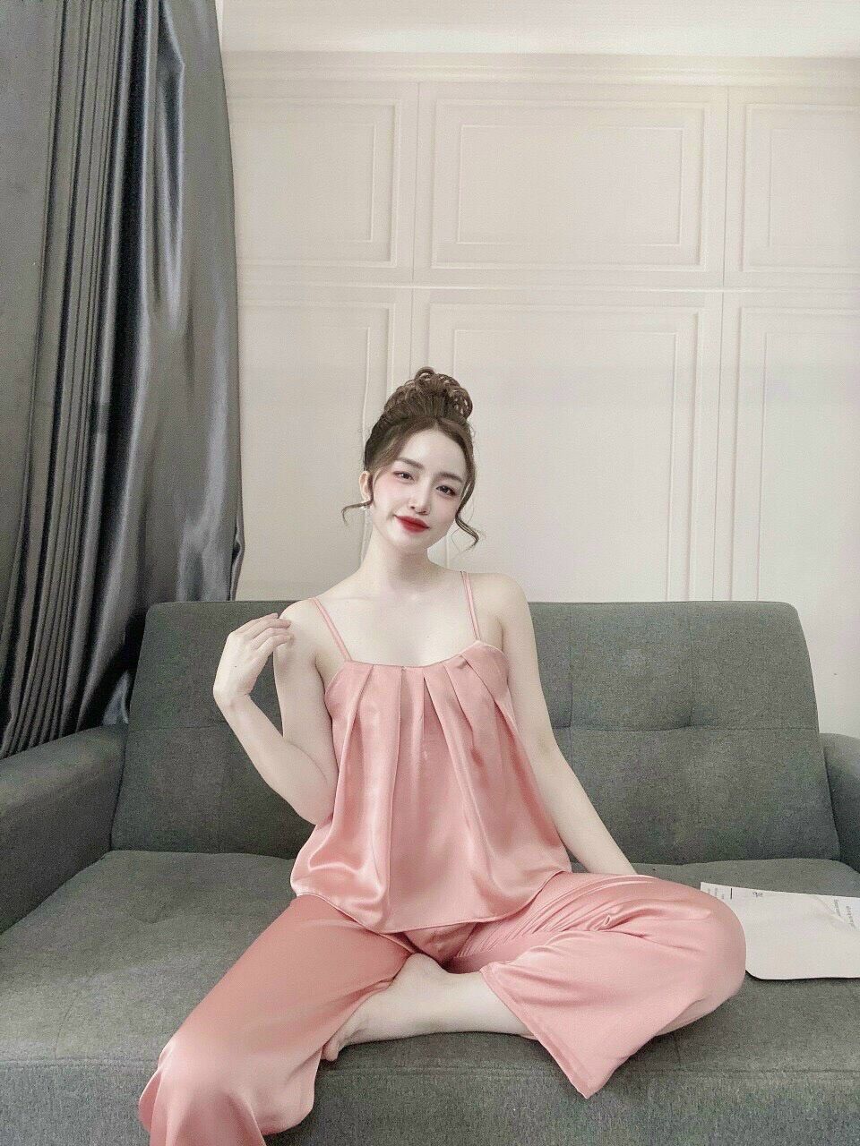 ❌ HÓT HÓT ❌❌ Đồ bộ dây satin mềm mịn hình thật