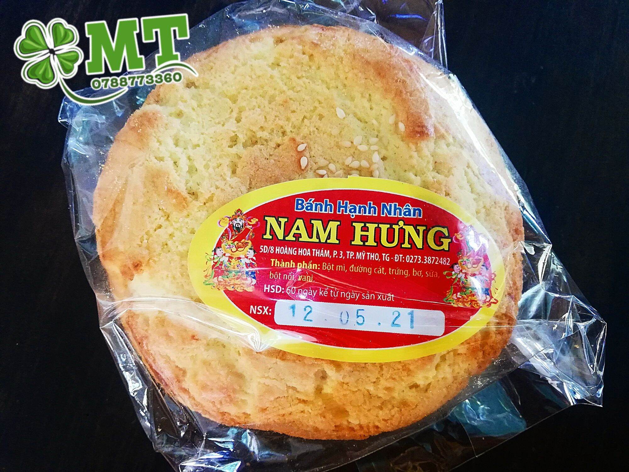 Bánh hạnh nhân mè rang tuổi thơ combo 5bịch ( bịch 3 cái)