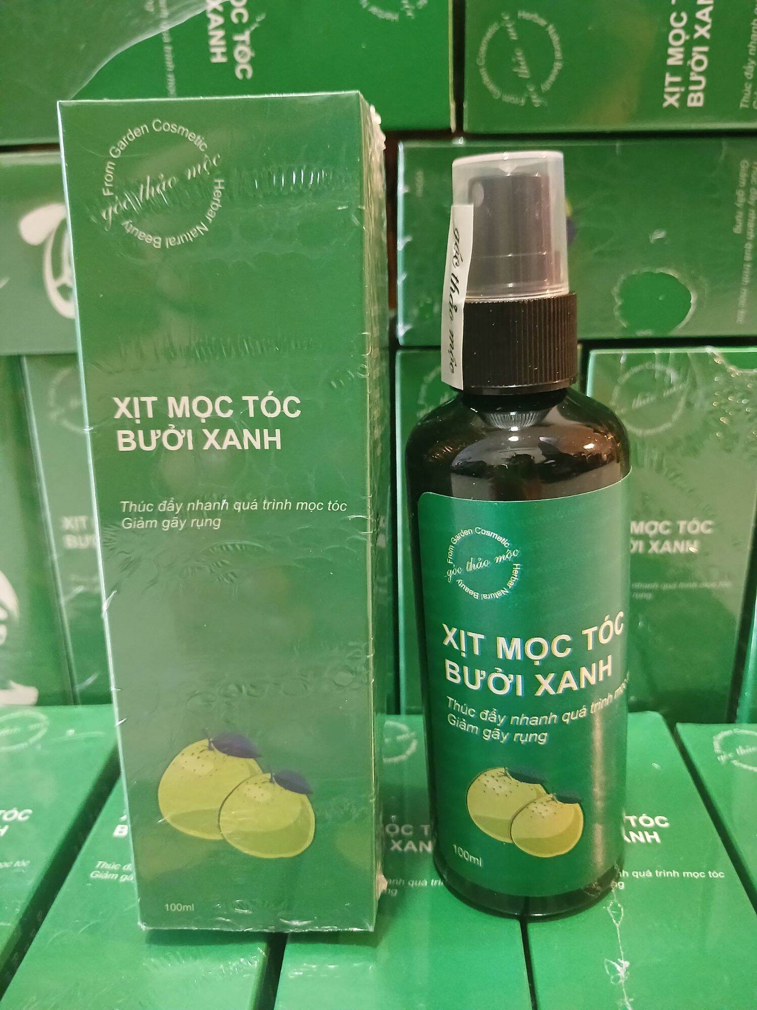 Xịt bưởi xanh kích mọc tóc, dưỡng tóc 100ml