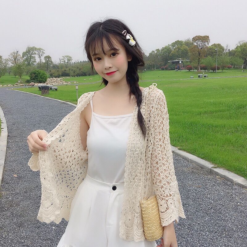 💥Áo khoác ren lưới đi biển siêu đẹp