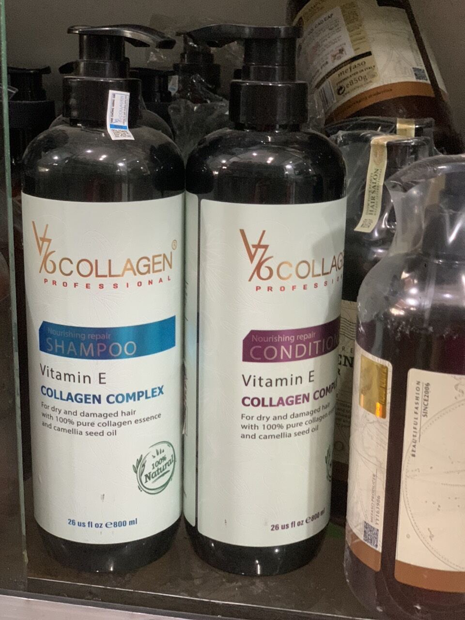 Cặp dầu gội xả v76 collagen