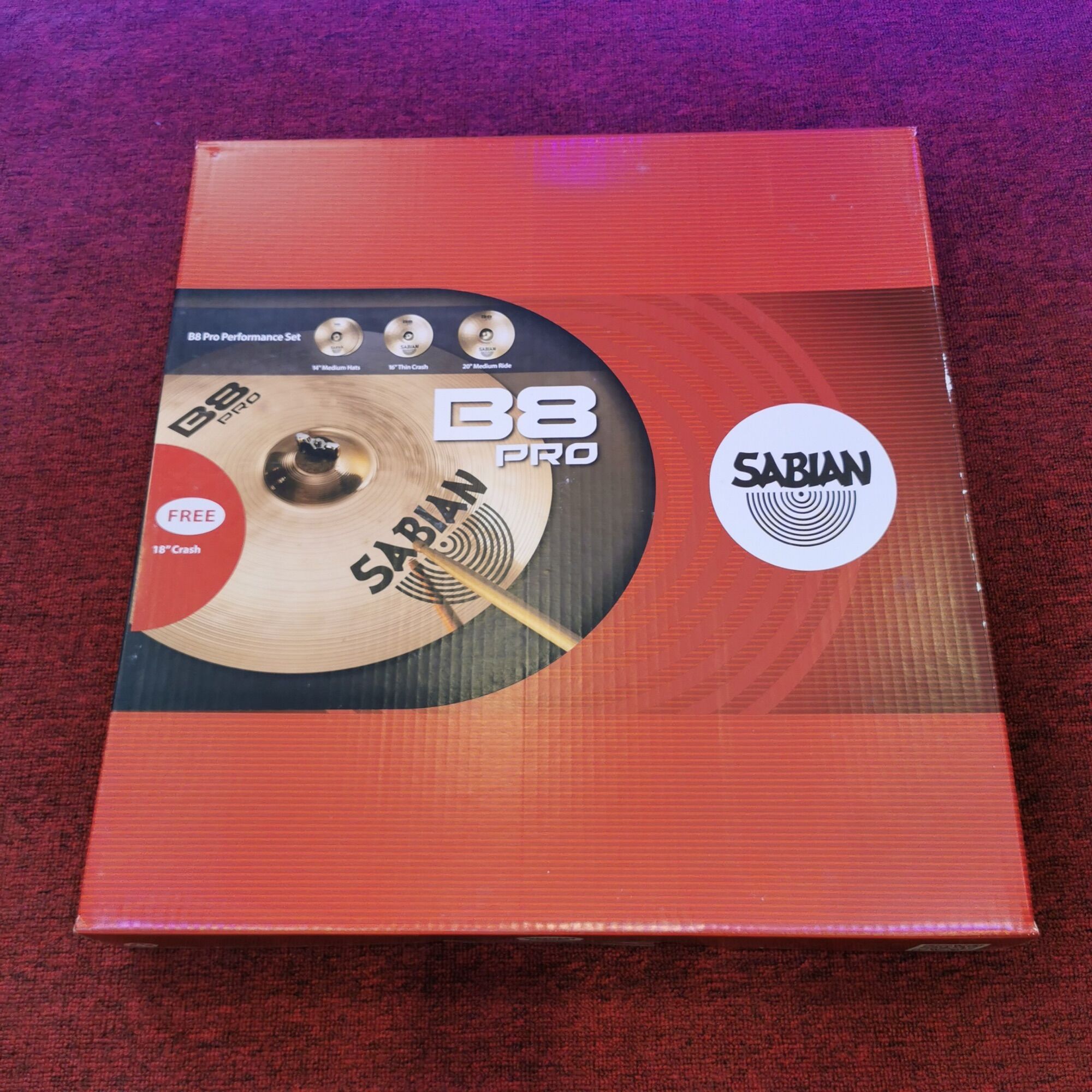 [HCM][Trả góp 0%]Bộ lá trống (Cymbal) 35003B-18 SABIAN B8 Pro Set (Hihat, 16,20,18)– Hàng Chính Hãng