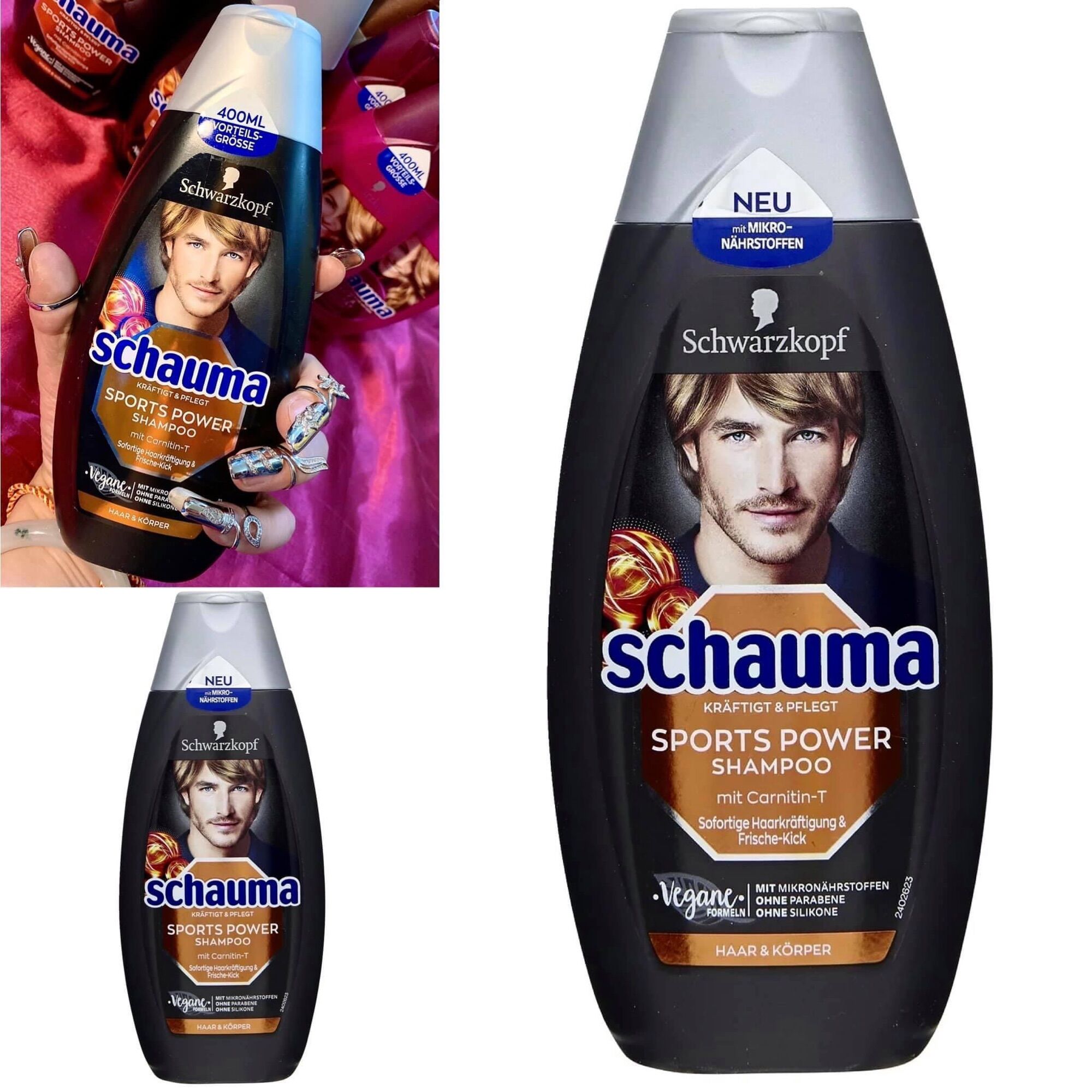 Dầu gội schauma sports power shampoo made in germany