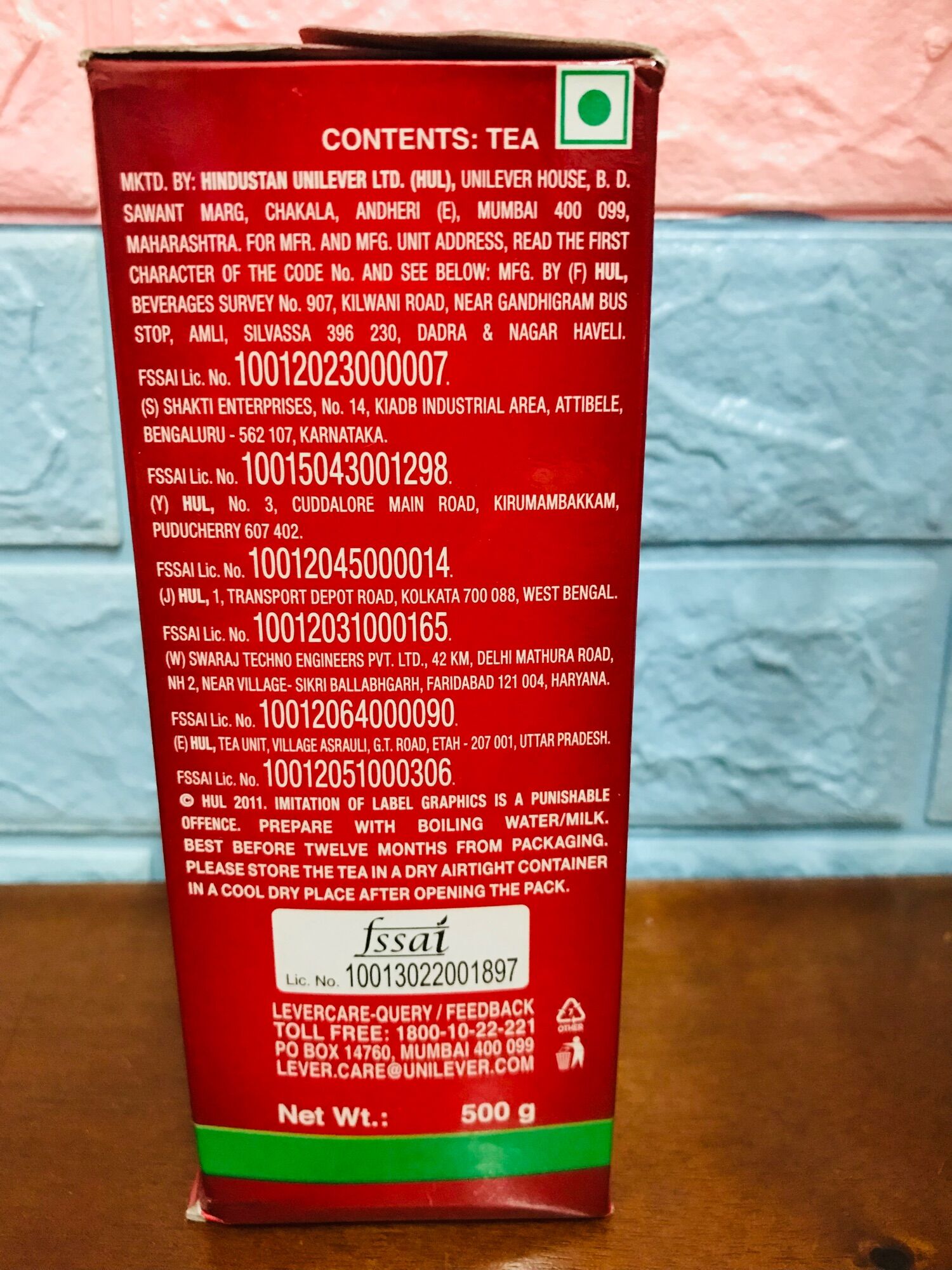 Trà Ấn độ Red label 500g