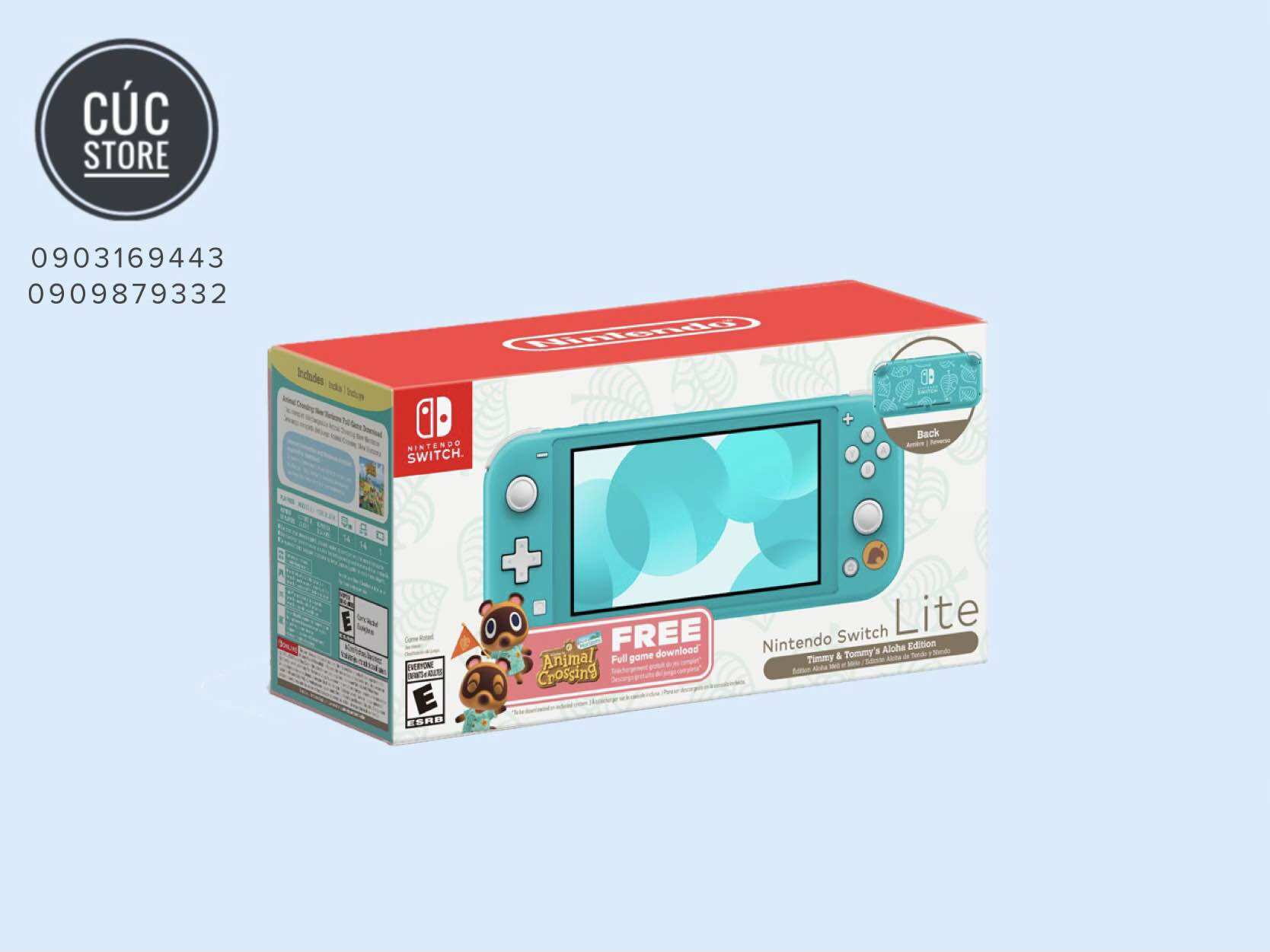 Máy chơi game Nintendo Switch Lite Animal Crossing + Băng game Animal Crossing