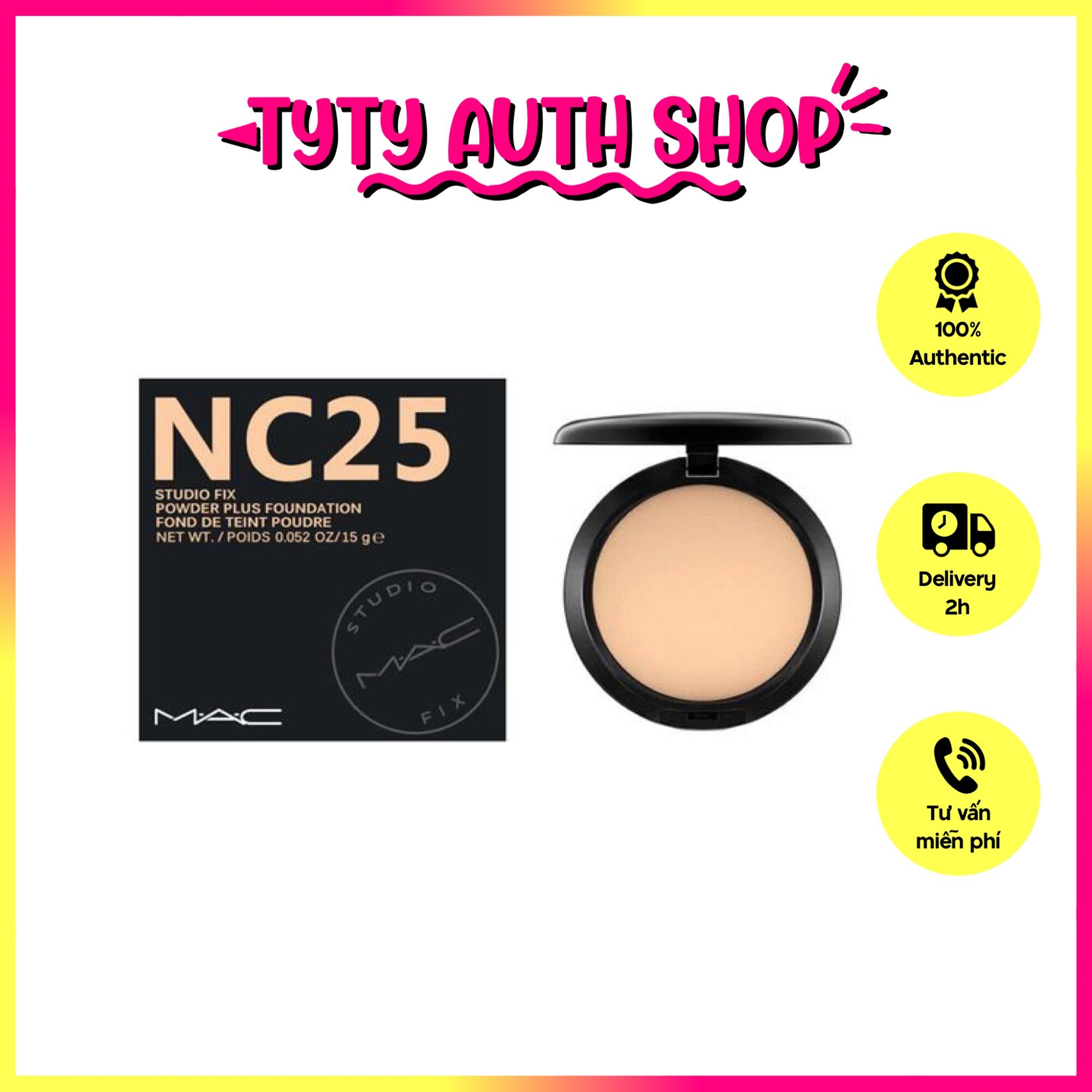 Phấn phủ dạng nén mac nc25 fullbox
