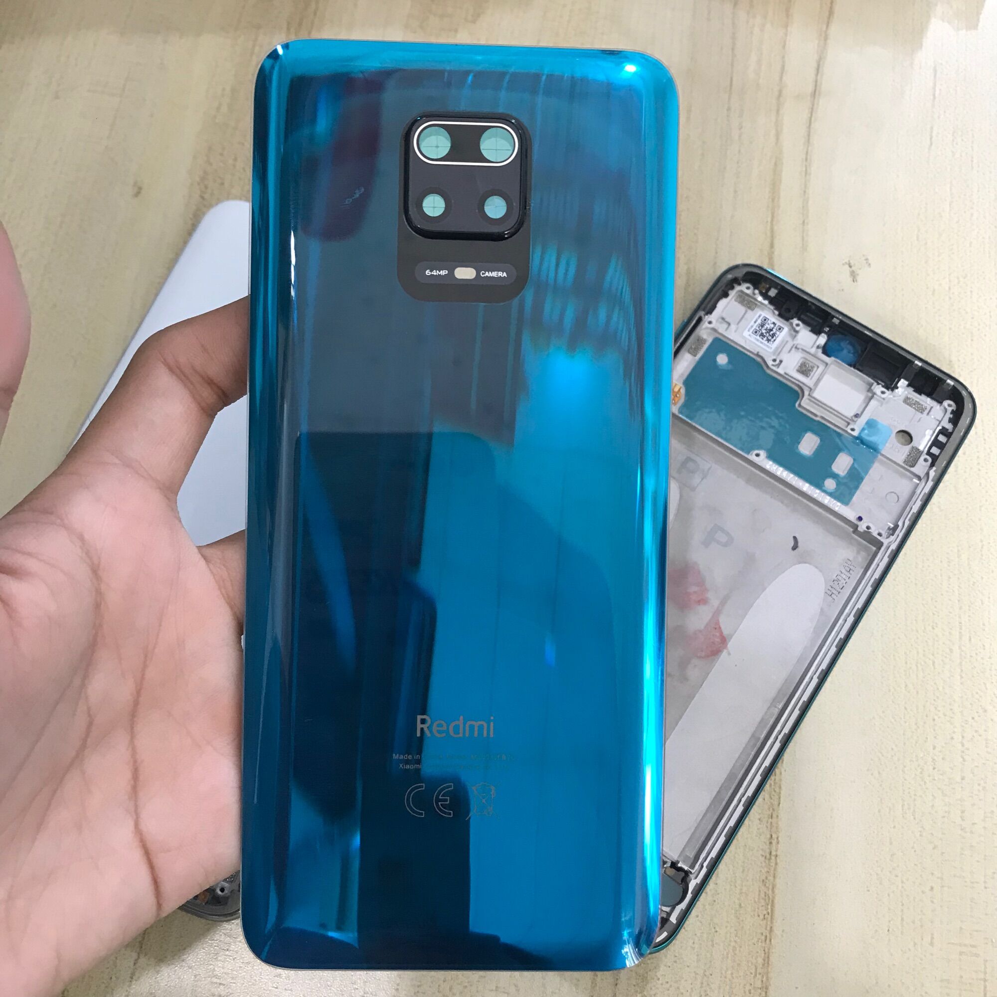 Bộ Vỏ Sườn + Kính Camera + Khay Sim  Redmi Note 9s Zin Hàng Cao Cấp