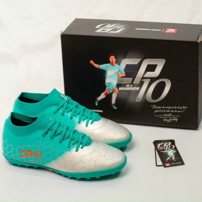 Giày bóng đá Wika chính hãng Công Phượng CP10 Xanh bạc