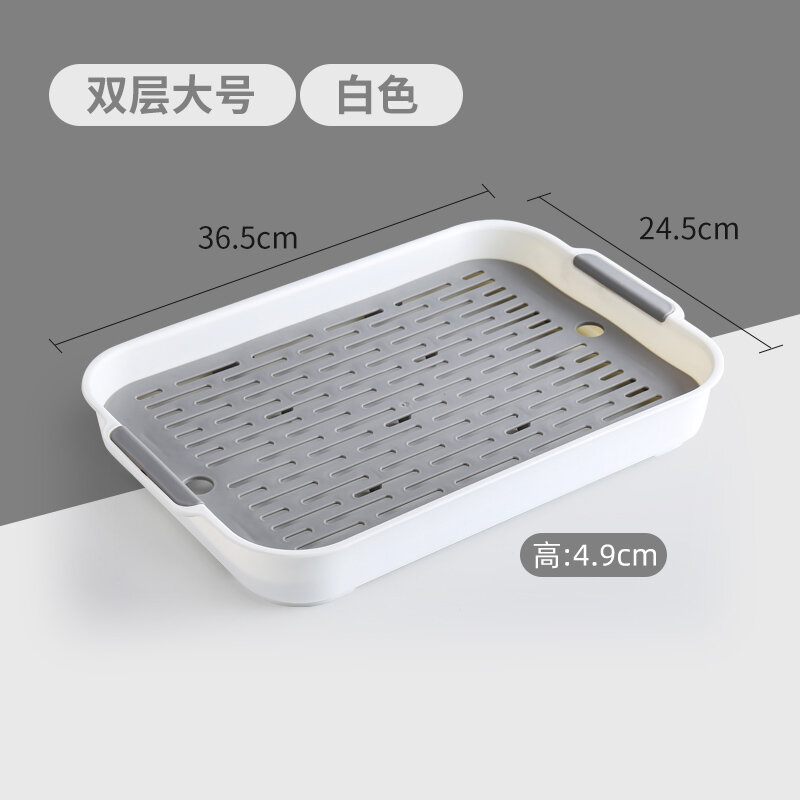 Giá cốc nước giá để đồ giá để cốc thủy tinh giá đựng cốc để cốc trà cốc rượu khay thoát nước hai tầng dụng cụ thần thánh gia dụng