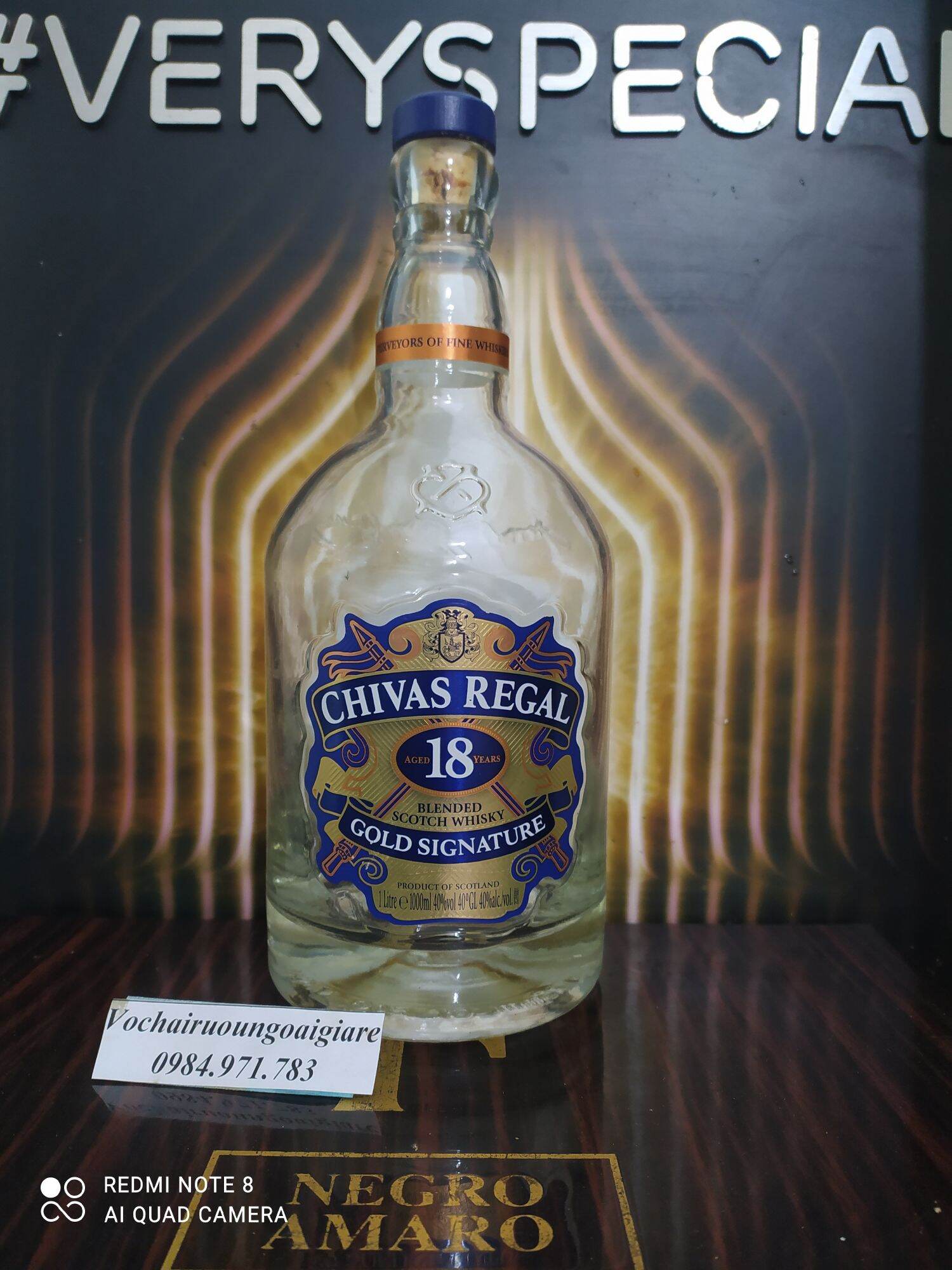 Vỏ chai CHI VAS 12, 15, 18