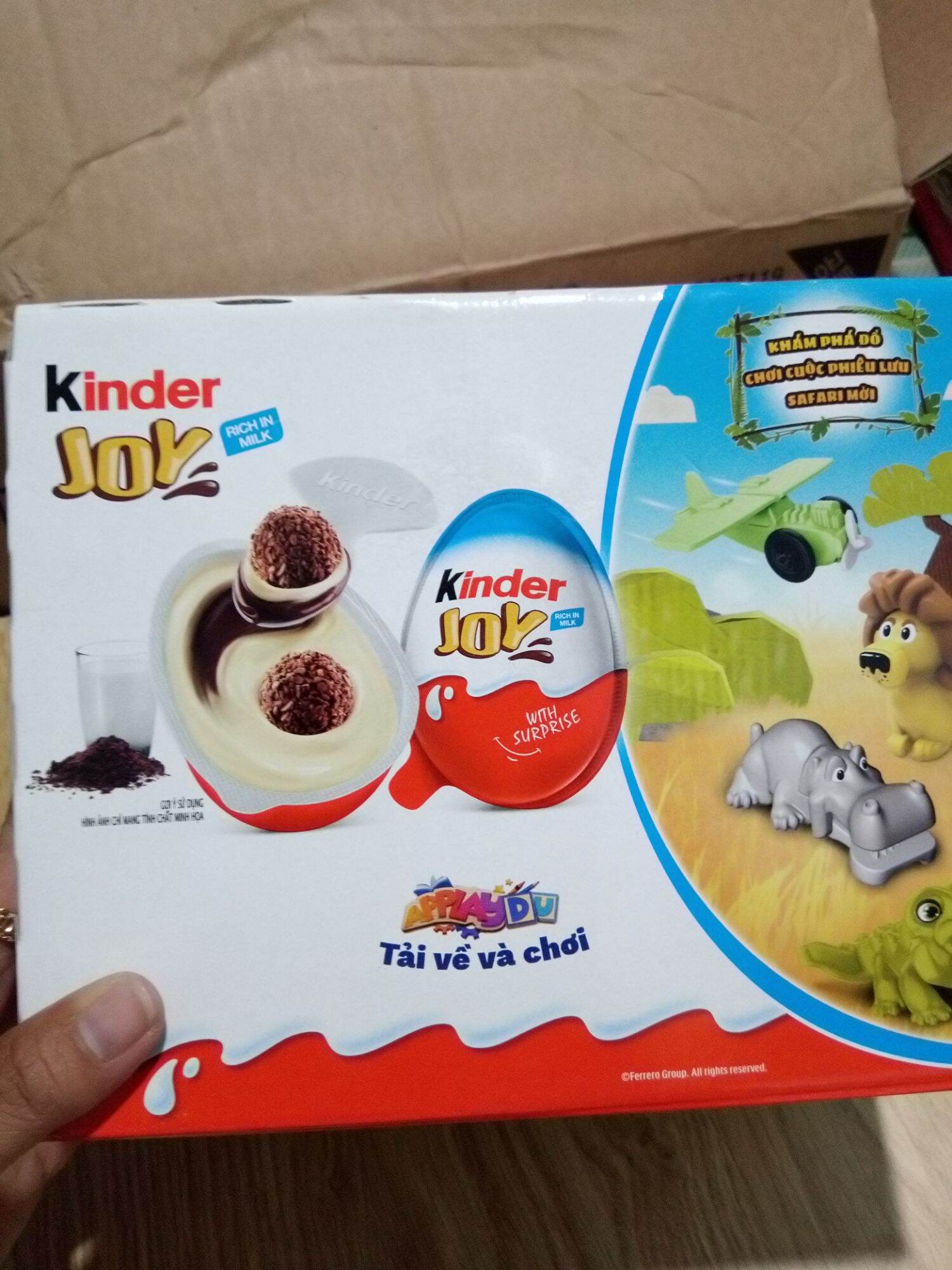 [1 quả] Kẹo trứng sữa Kinder Joy cho bé trai