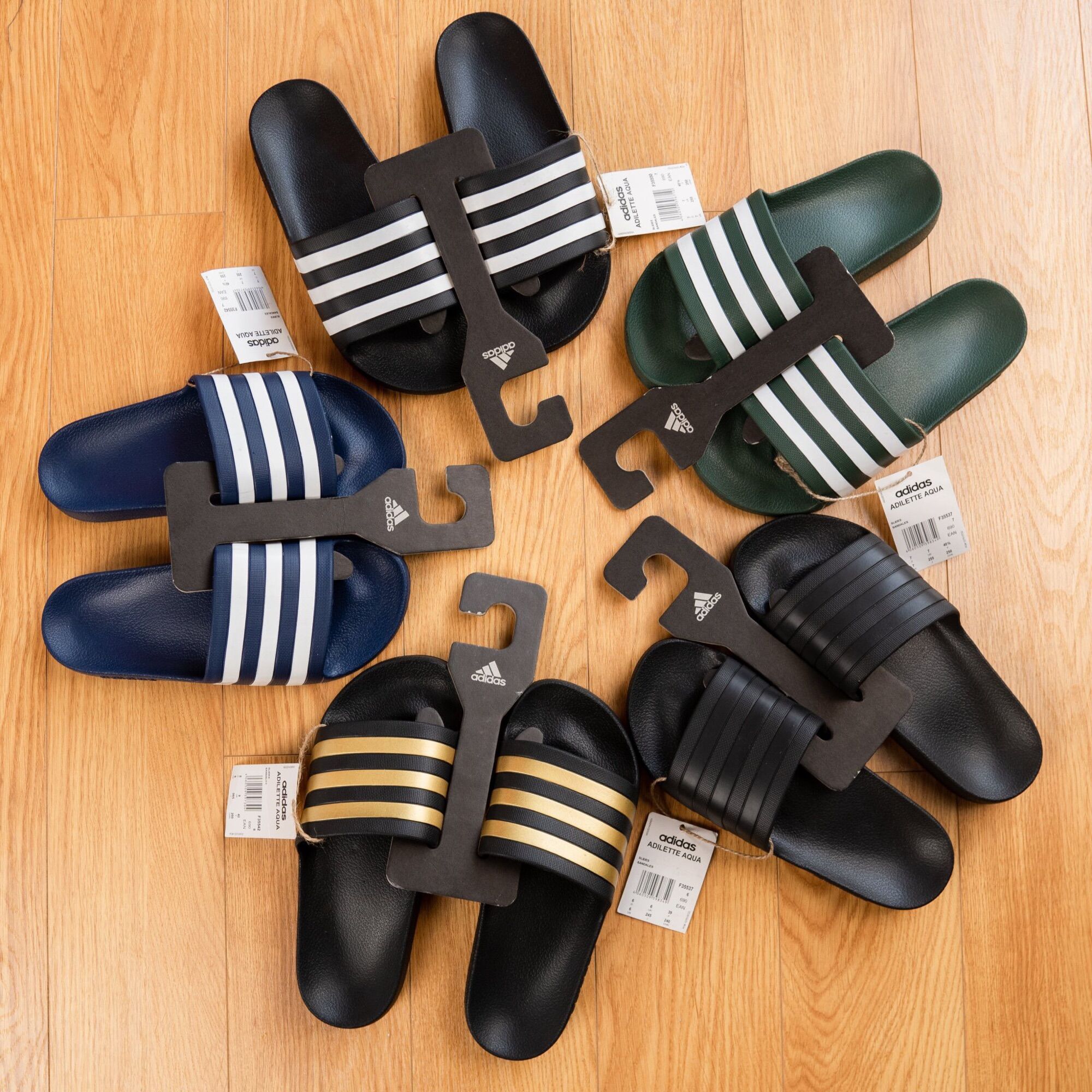 [3-5/8 Hoàn Tiền 25%]Dép đúc quai ngang nam Adidass Auth Full tag cod chuẩn Hãng
