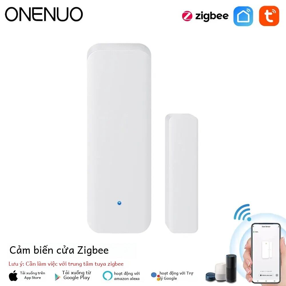 Tuya zigbee cảm biến cửa nhà thông minh an ninh cửa sổ báo không dây tự động cửa trượt từ liên lạc với cảm biến