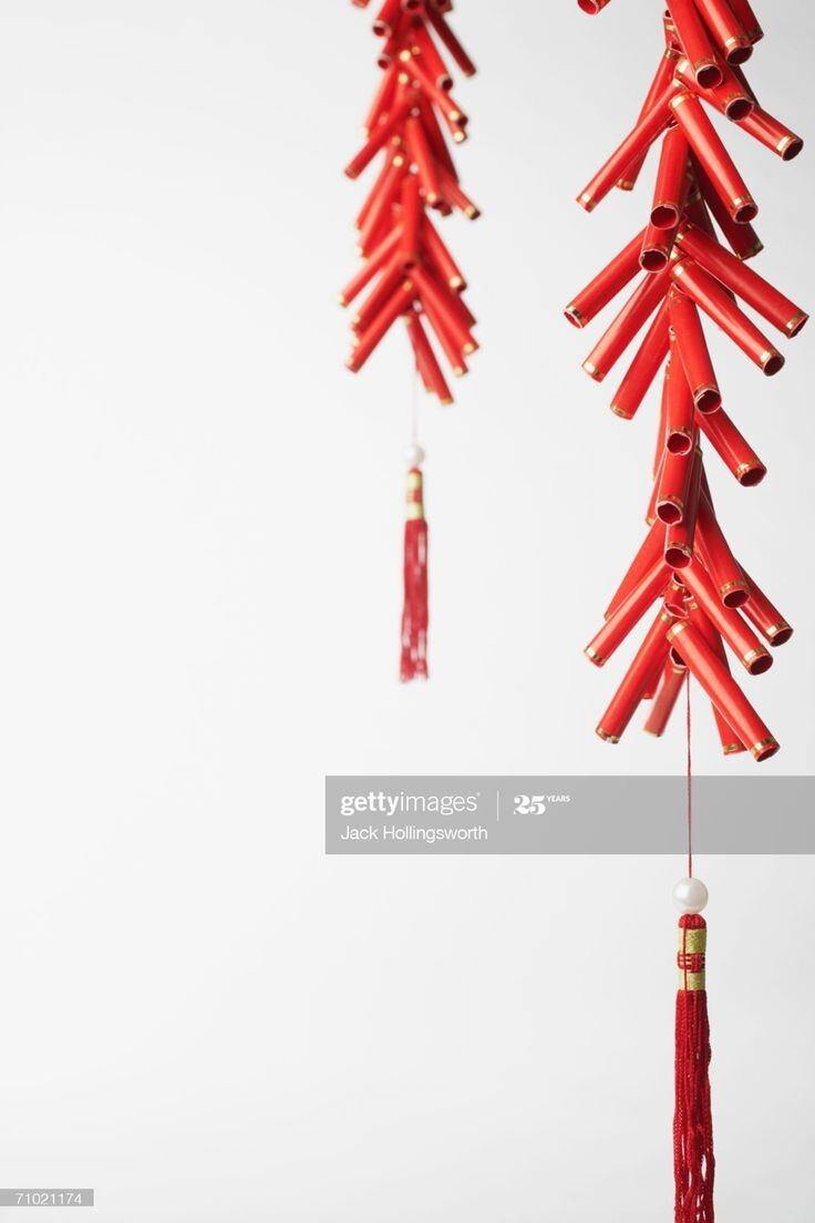 Mô hình dây pháo tết, trang trí nhà cửa.
