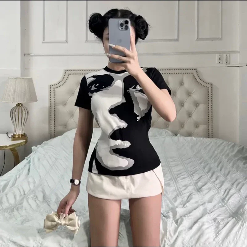 Áo Thun Nữ, Áo babytee in mặt 2 màu hottrend