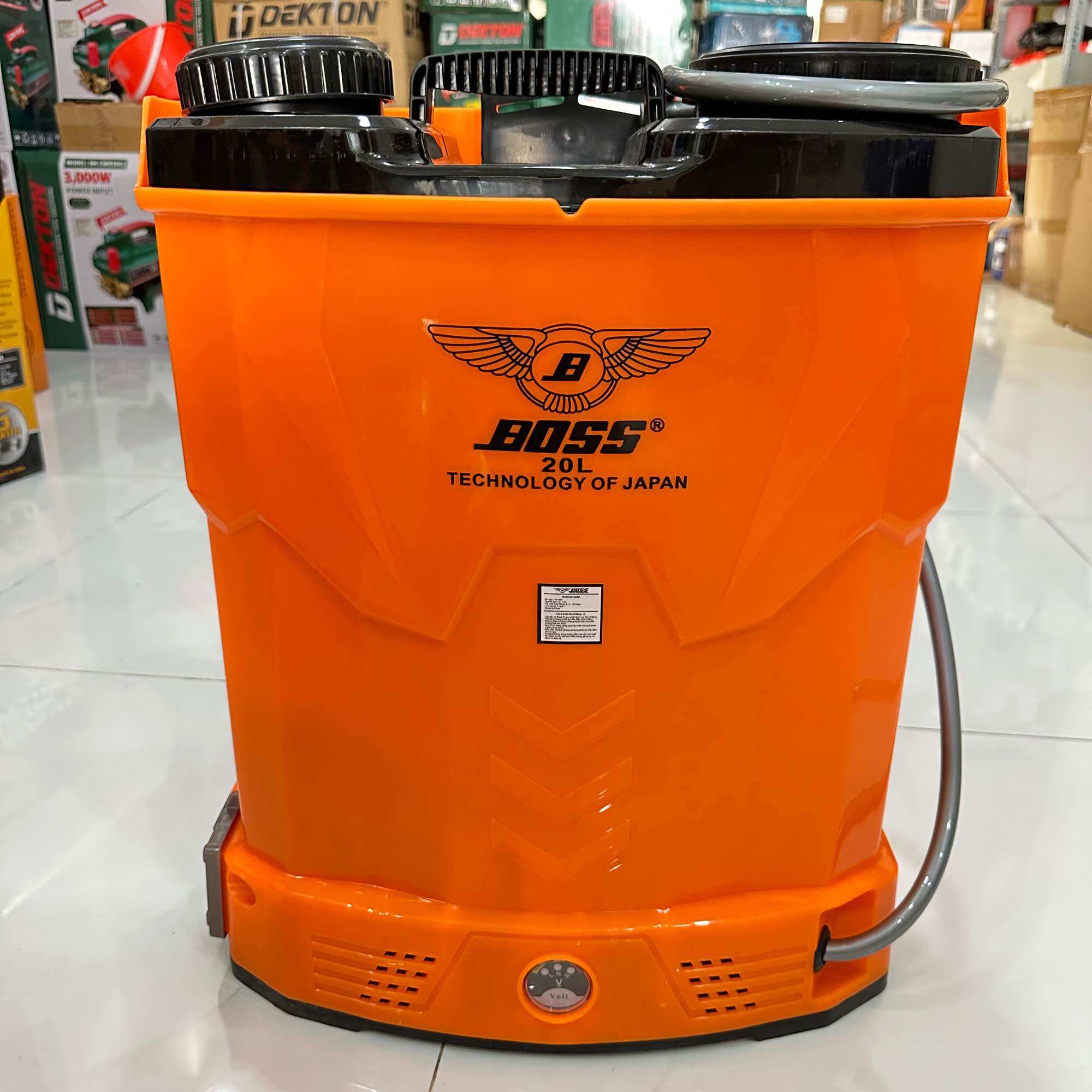Bình Xịt Điện, Phun Thuốc Sâu BOSS 20L 1 BƠM 12V 8AH