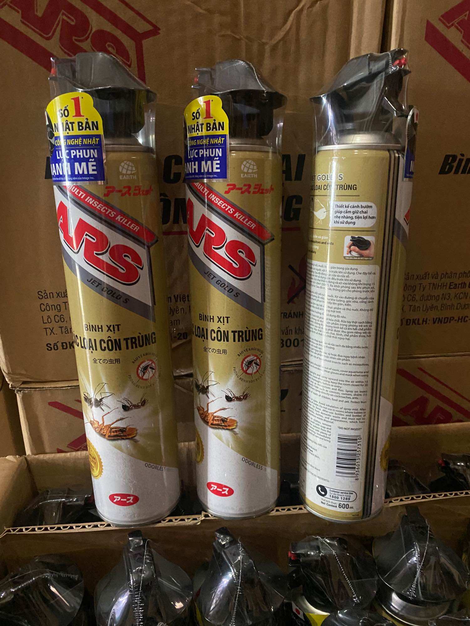 Xịt côn trùng 600ml ars