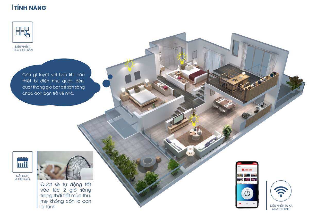 Ổ cắm thông minh Wifi Rạng Đông