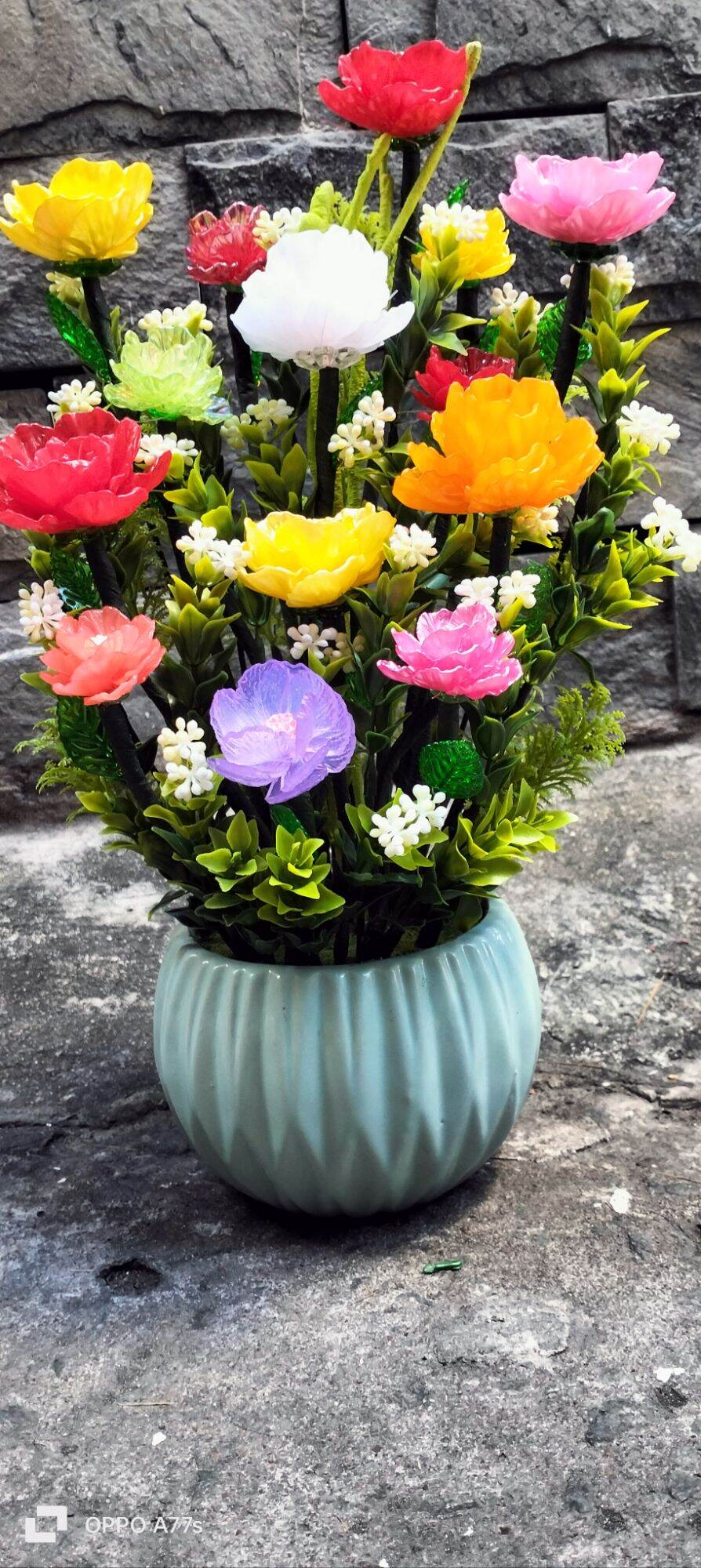 Chậu hoa hồng pha lê (38cm)