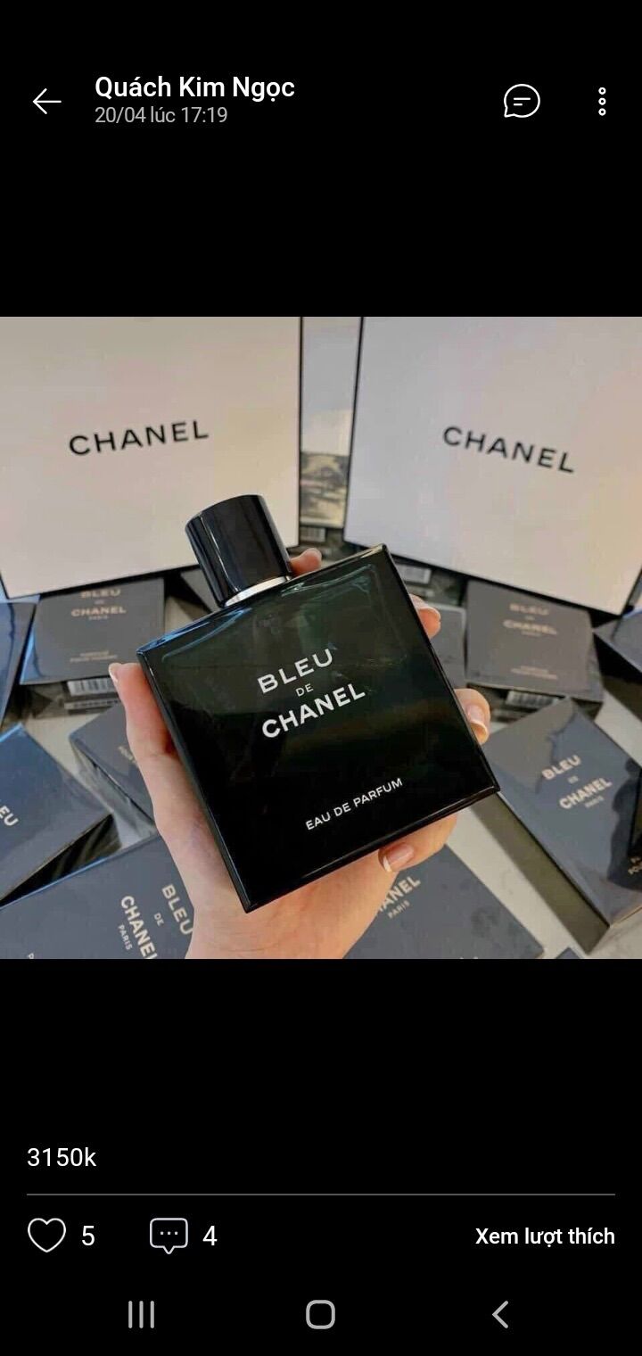 Nước hoa Bleu.Chanel edp 100ml