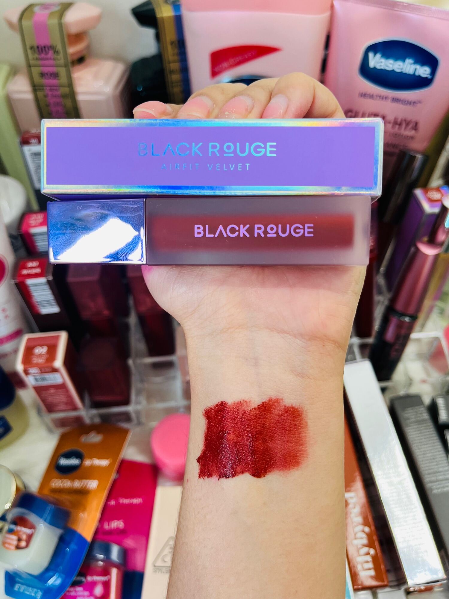 CHÍNH HÃNG SON KEM LỲ BLACK ROUGE A12 NÂU ĐỎ GẠCH