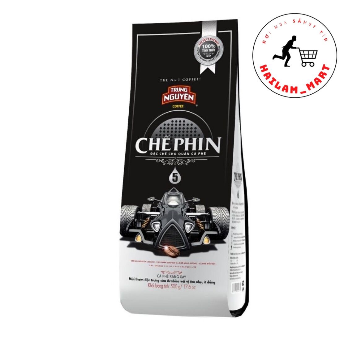 Cà phê rang xay chế phin 5 - trung nguyên legend - 500gr - culi, arabica