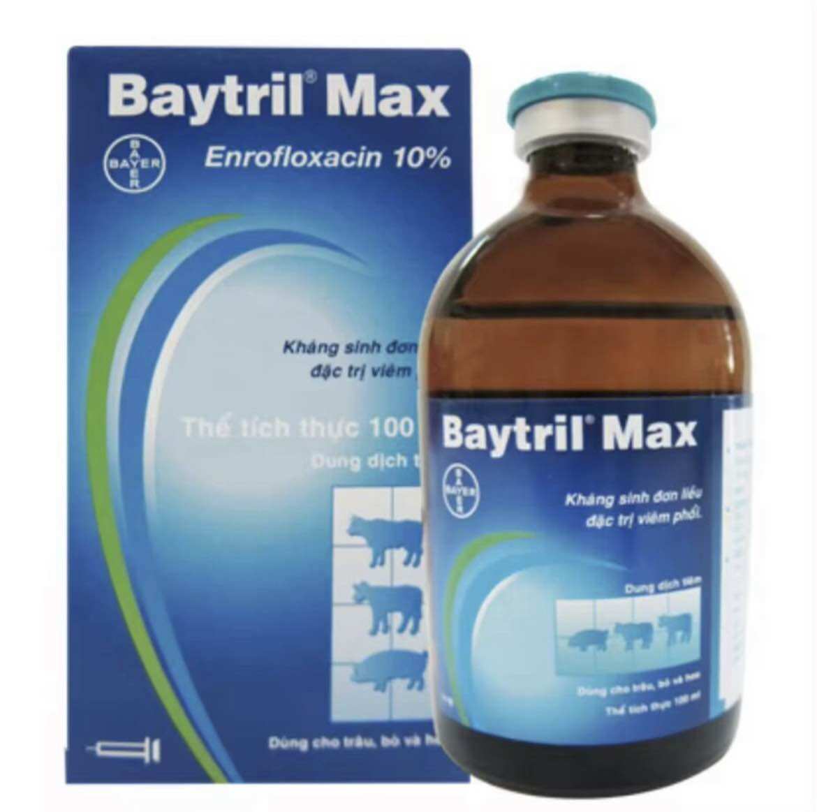 10 ml Batril Max 10% rút lẻ chung dùng trong thú y.