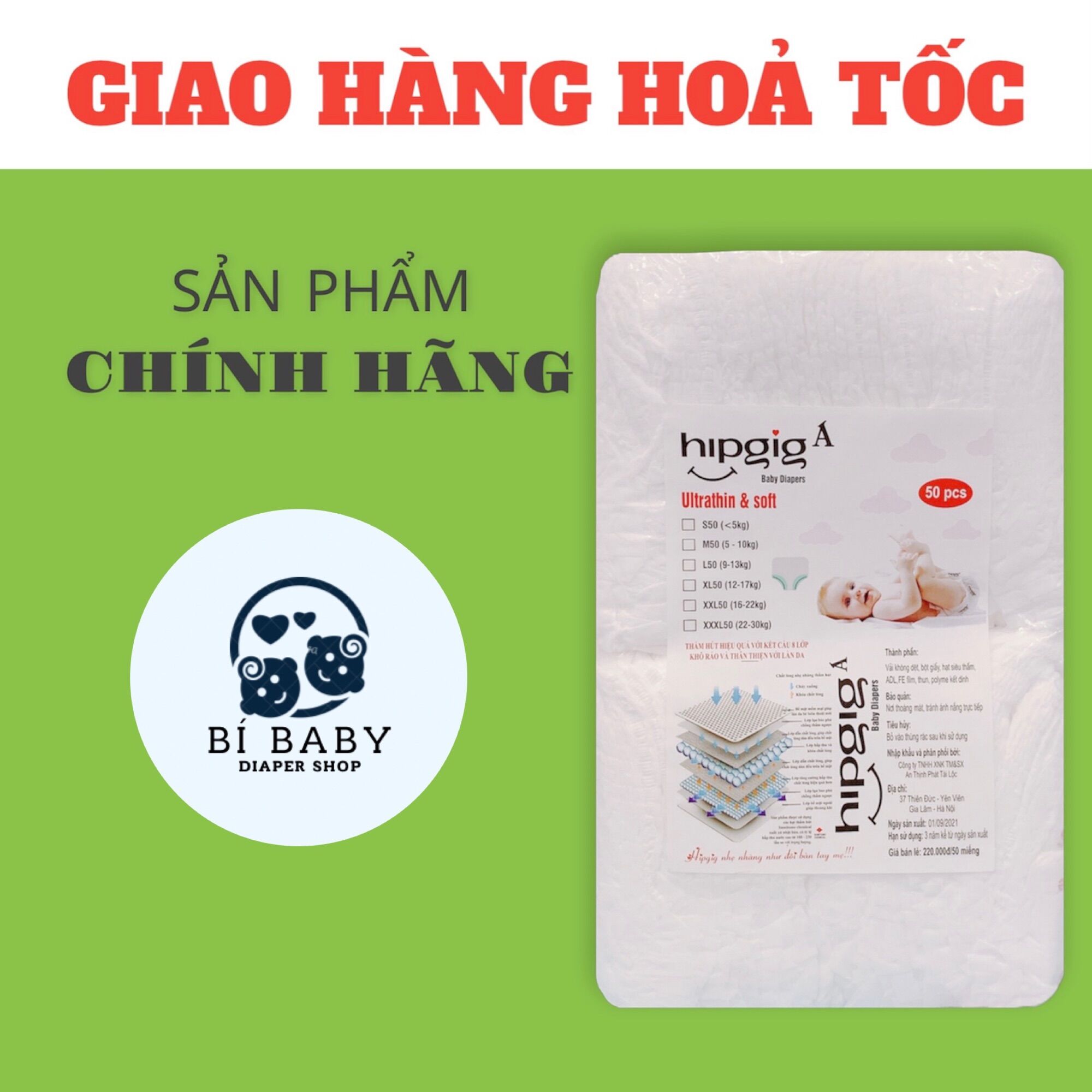 [50 MIẾNG] TÃ QUẦN/ BỈM QUẦN HIPGIG LOẠI A
