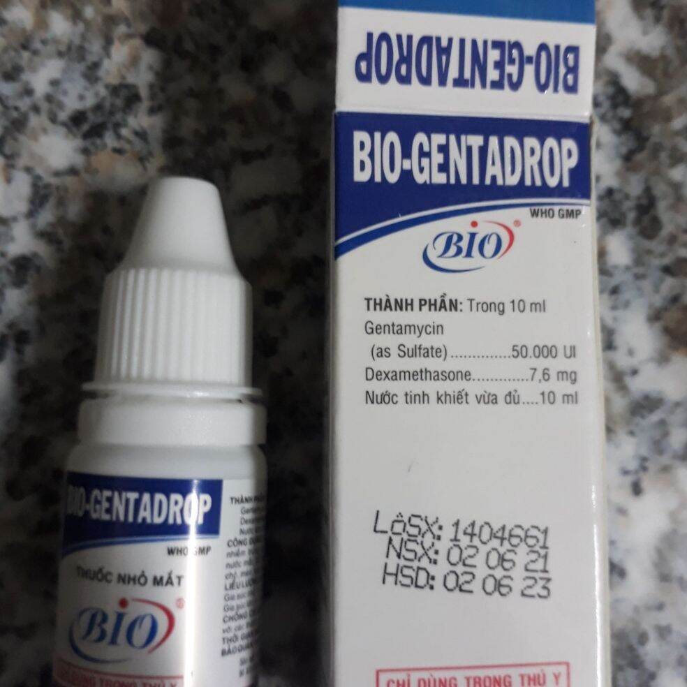 Gà nước mắt,chảy gèn, sưng mắt gentadrop 2lo x 10ml