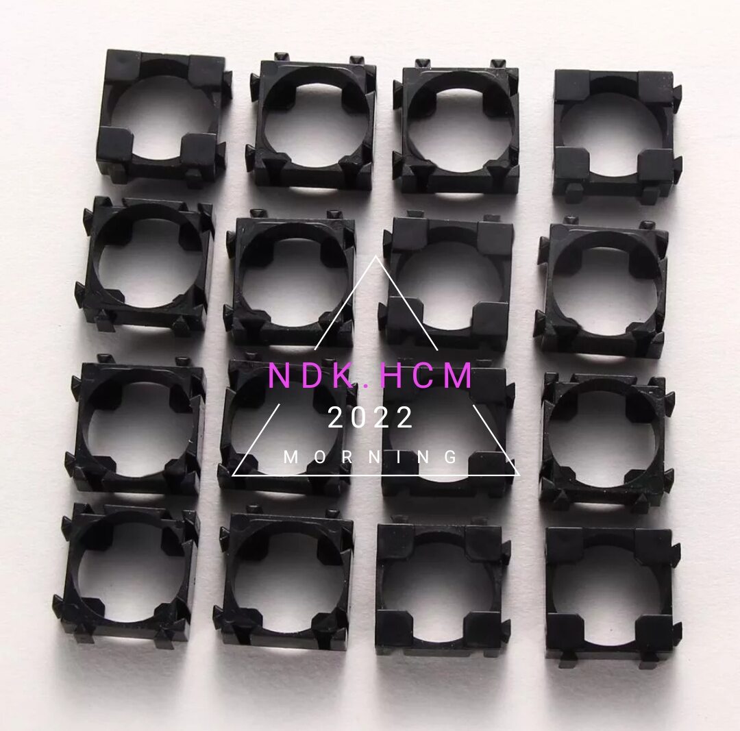 Khung pin khung nhựa đế giữ cell pin 18650 loại tốt