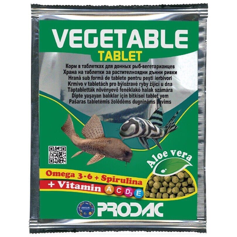 Thức ăn cho cá cảnh prodac vegettable tablet 6gam
