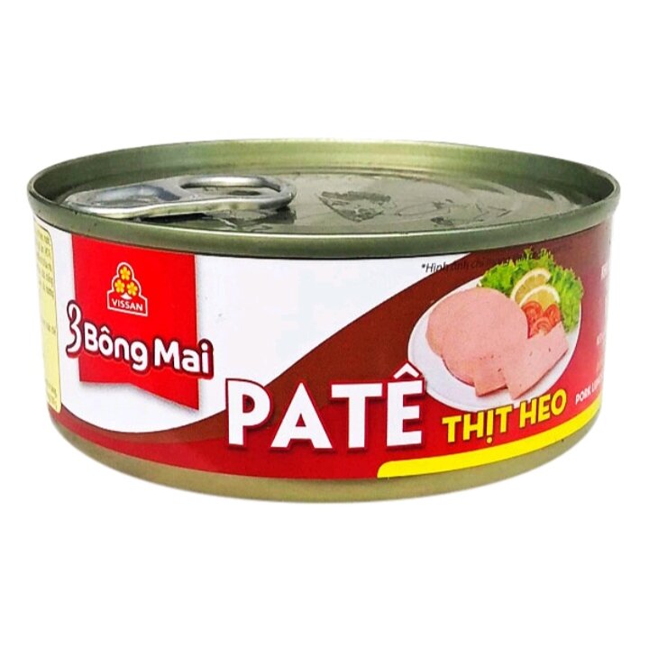 Pate thịt heo 3 bông mai vissan 150g date 2027