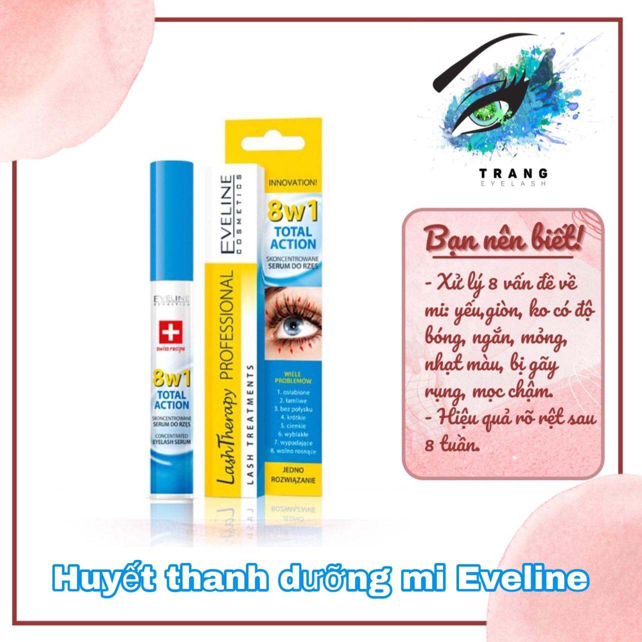 Huyết thanh Dưỡng mi Eveline 8in1 Total Action Lash Therapy professional