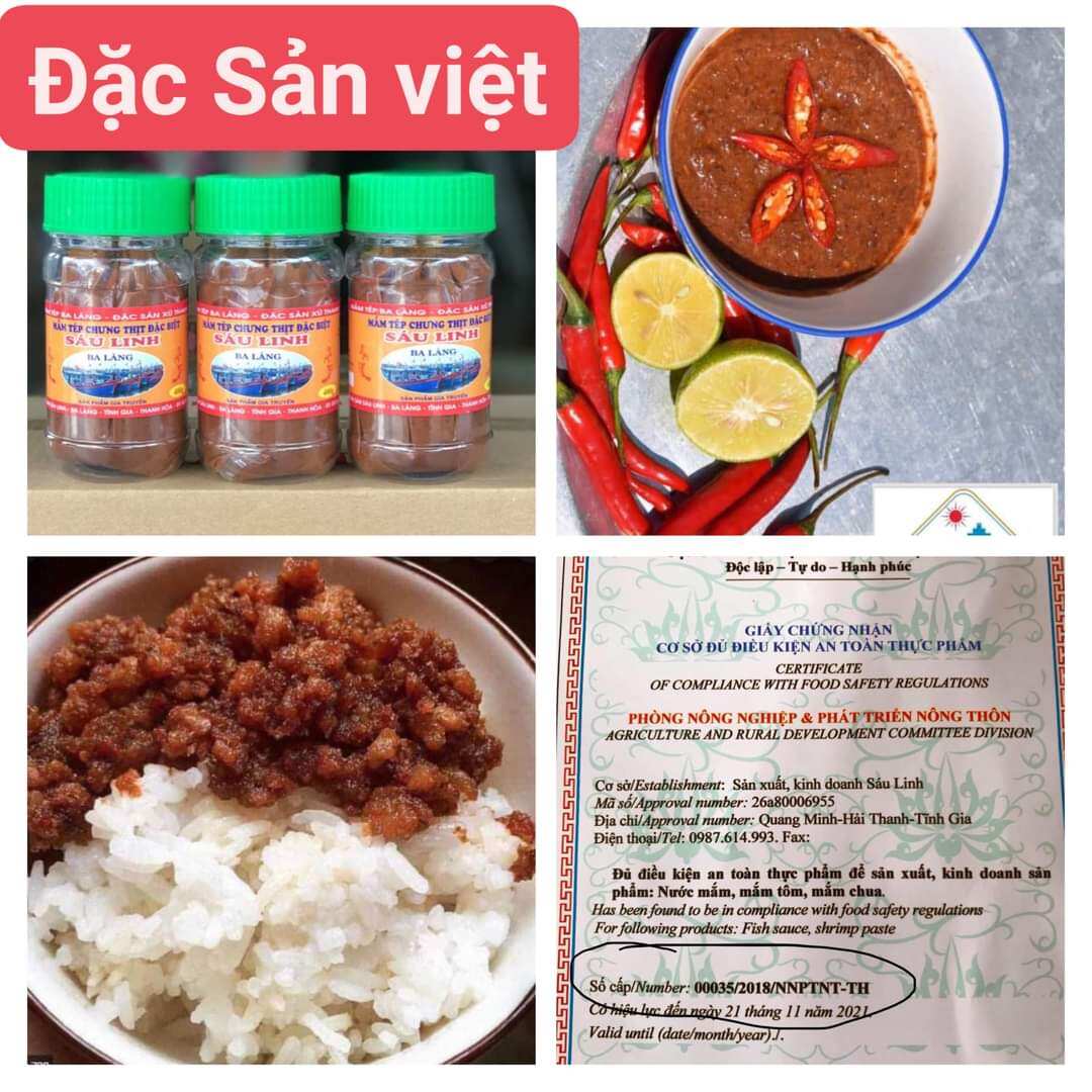 COMBO 3 LỌ MẮM TÉP . LOẠI 400g