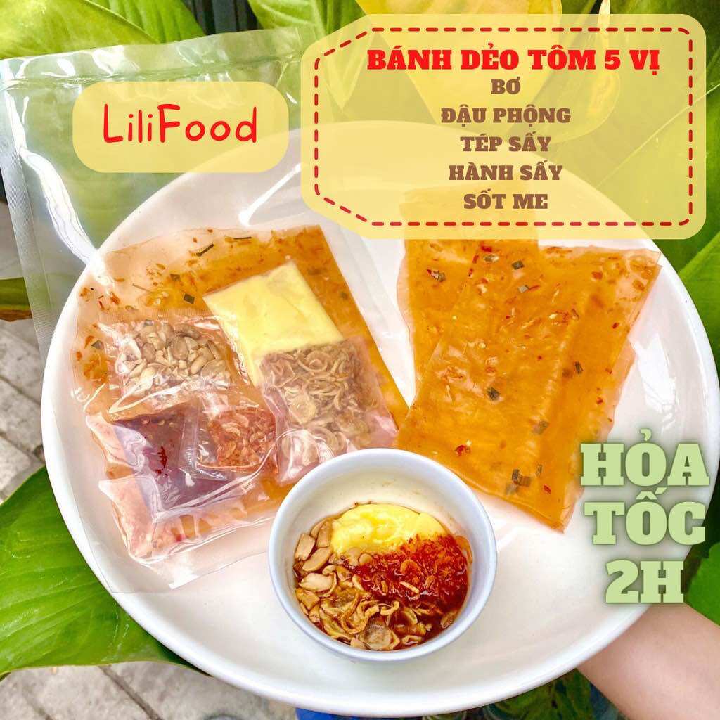 Bánh tráng dẻo tôm/dẻo me + bơ/ sốt muối béo dùng chấm, cuộn siêu ngon-lilifood