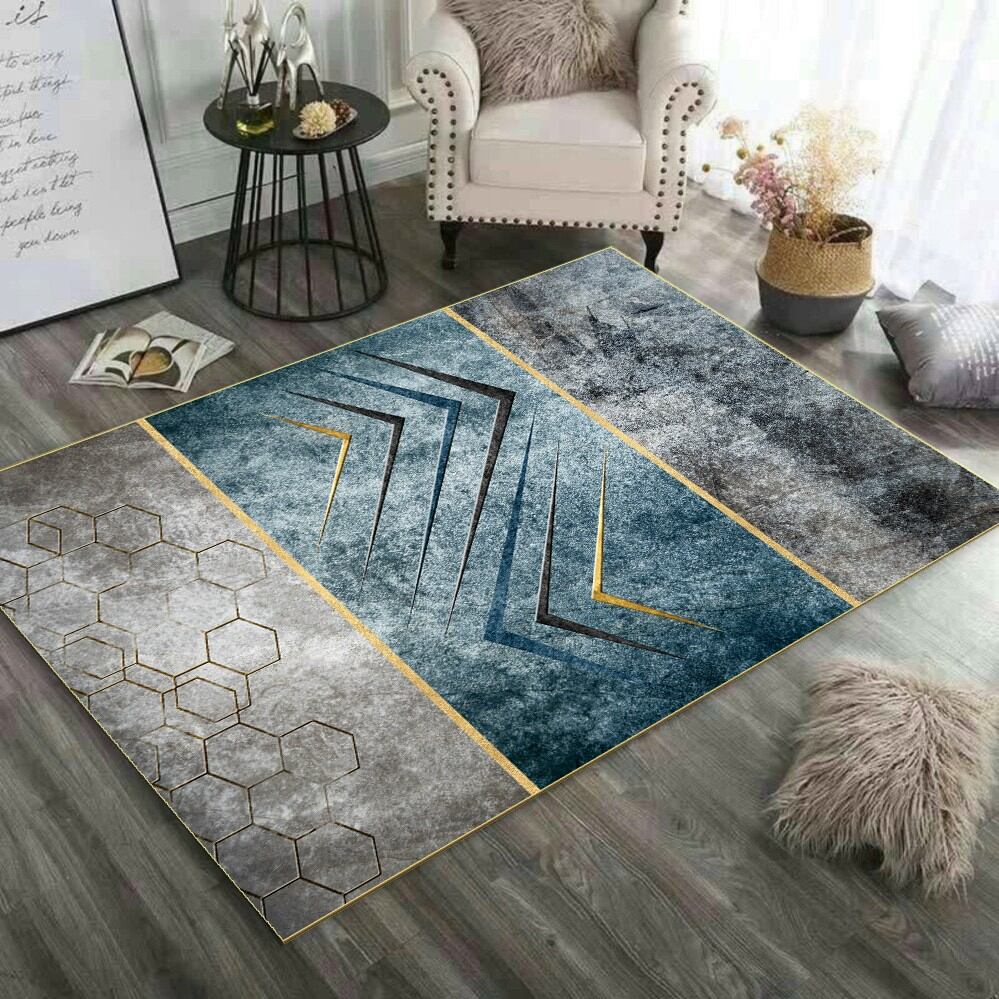 Thảm trải sàn 5D BALI MẪU 2MX3M lông vũ ghi