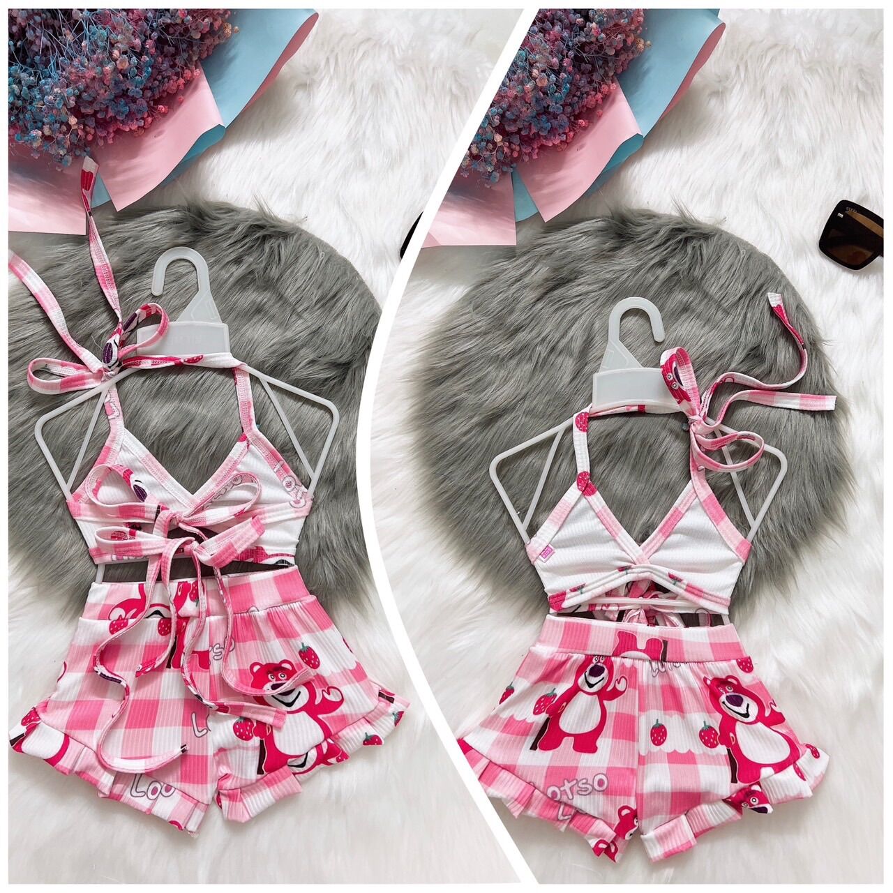 SET 2 CHI TIẾT BIKINI CHO BÉ GÁI (7-25kg)