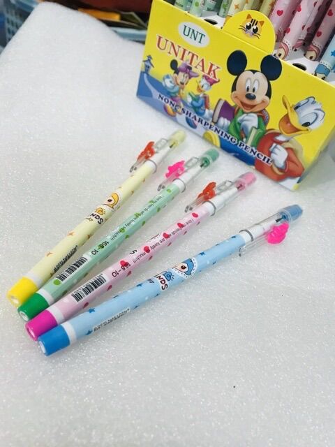 ✏️Lố  12 CÂY bút chì Ngòi (Chì Khúc thay ruột)