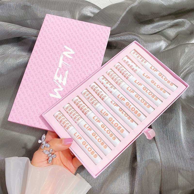 SET 10 CÂY SON KEM NHUNG LÌ WENT LIP GLOSS