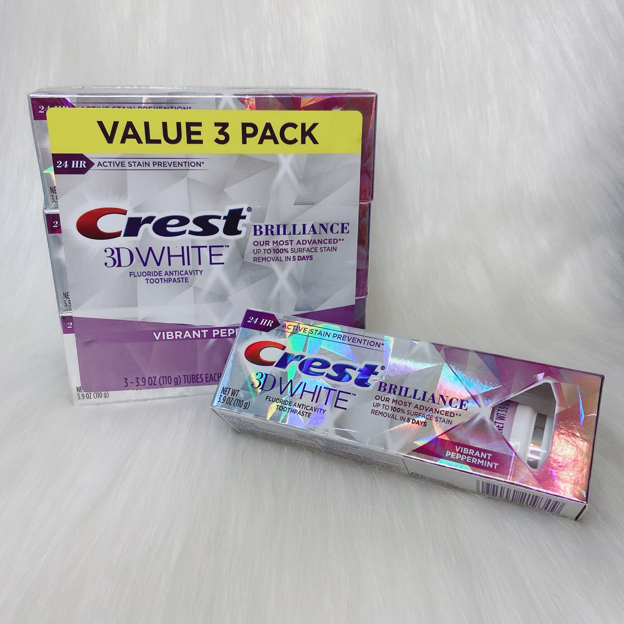 Kem đánh răng Crest 3D White Brilliance (bản Mỹ)