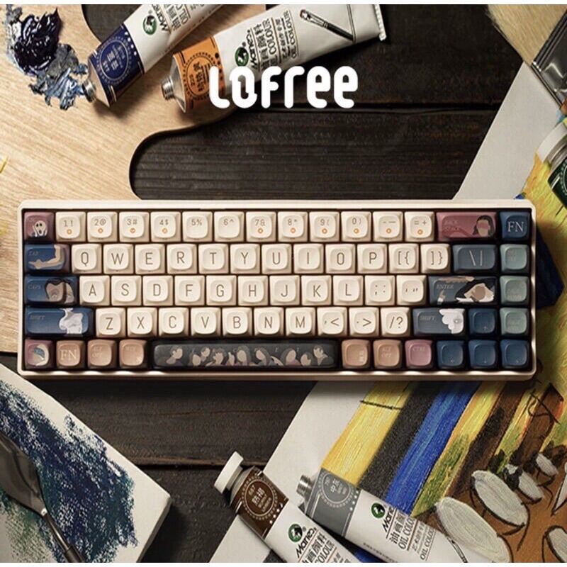 Bàn phím cơ không dây bluetooth Lofree Touch chính hãng, hotswap, có thể mua keycap để custom chính hãng