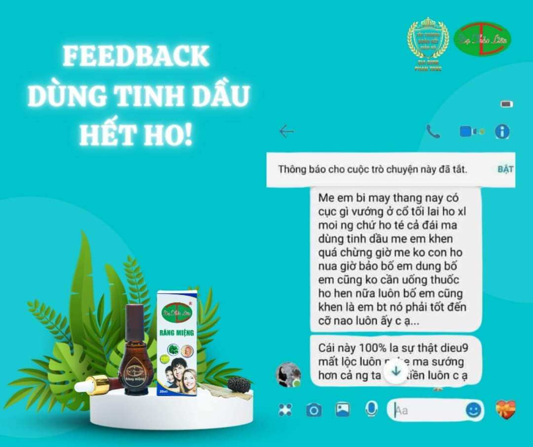 Combo 5 tinh dầu răng miệng 5ml