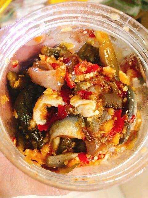 Dưa mắm trộn mắm linh NHÀ LÀM (Mắm ngon Cô Ba Ngọc) 500g/keo