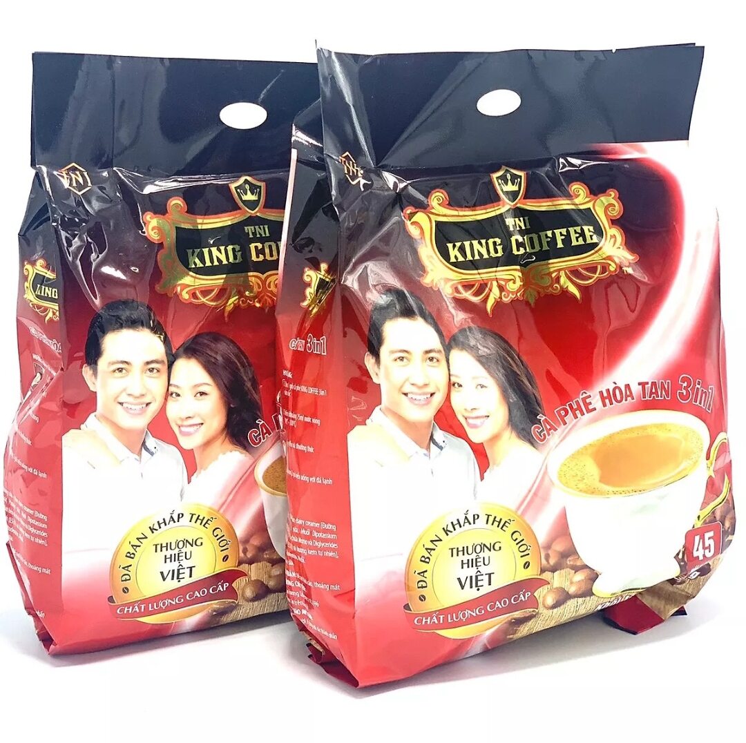 COMBO 2 BỊCH KINGCOFFEE ( LOẠI 45 STICK / BỊCH )